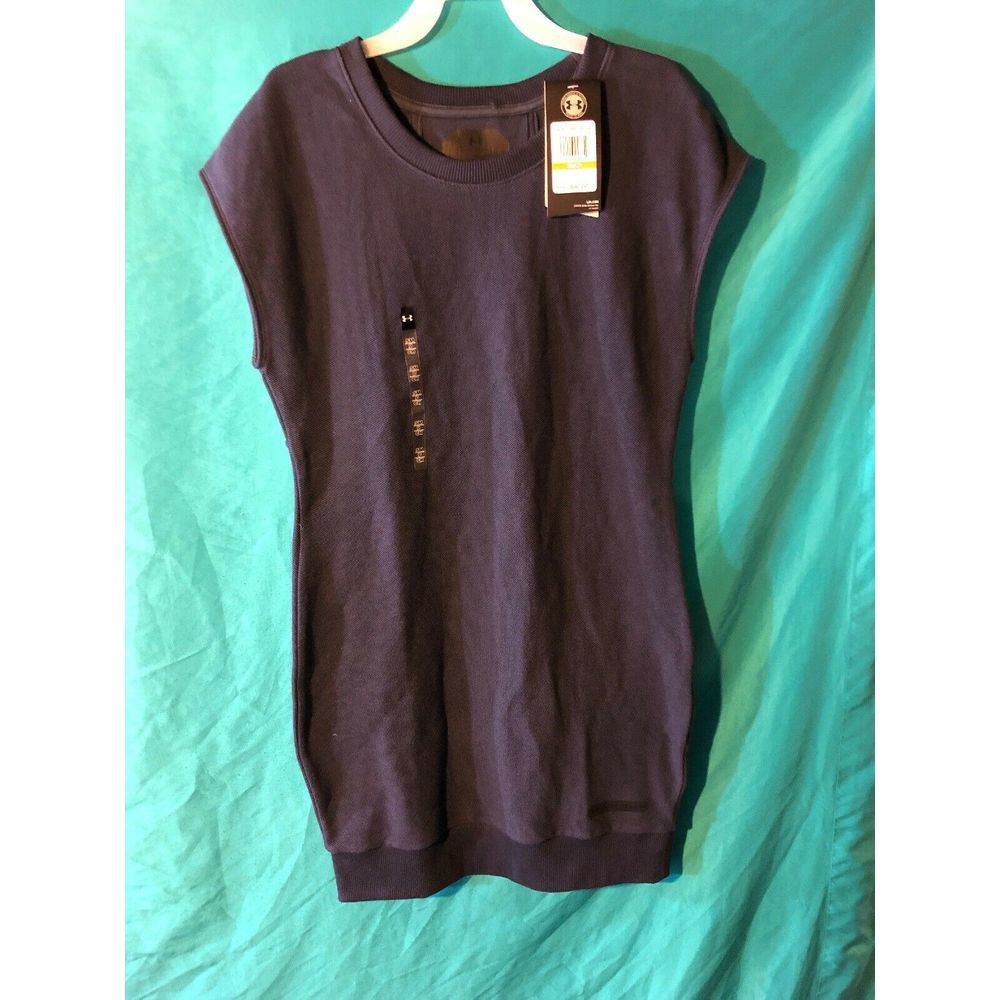 UNDER ARMOUR Sz S Unstoppable Knitted Dress NAVY